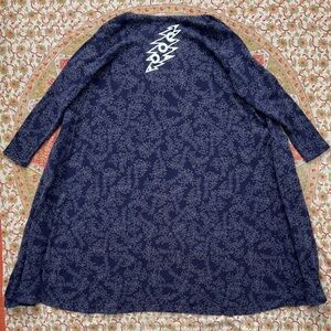 Phish Grateful Dead Bolt Lularoe Cardigan (Women’s L - Blue/Grey)